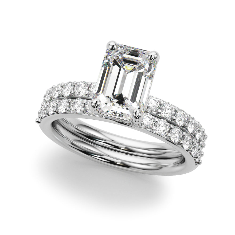 Gwen Emerald 1 1/3 CTW Lab Grown Diamond Engagement Ring