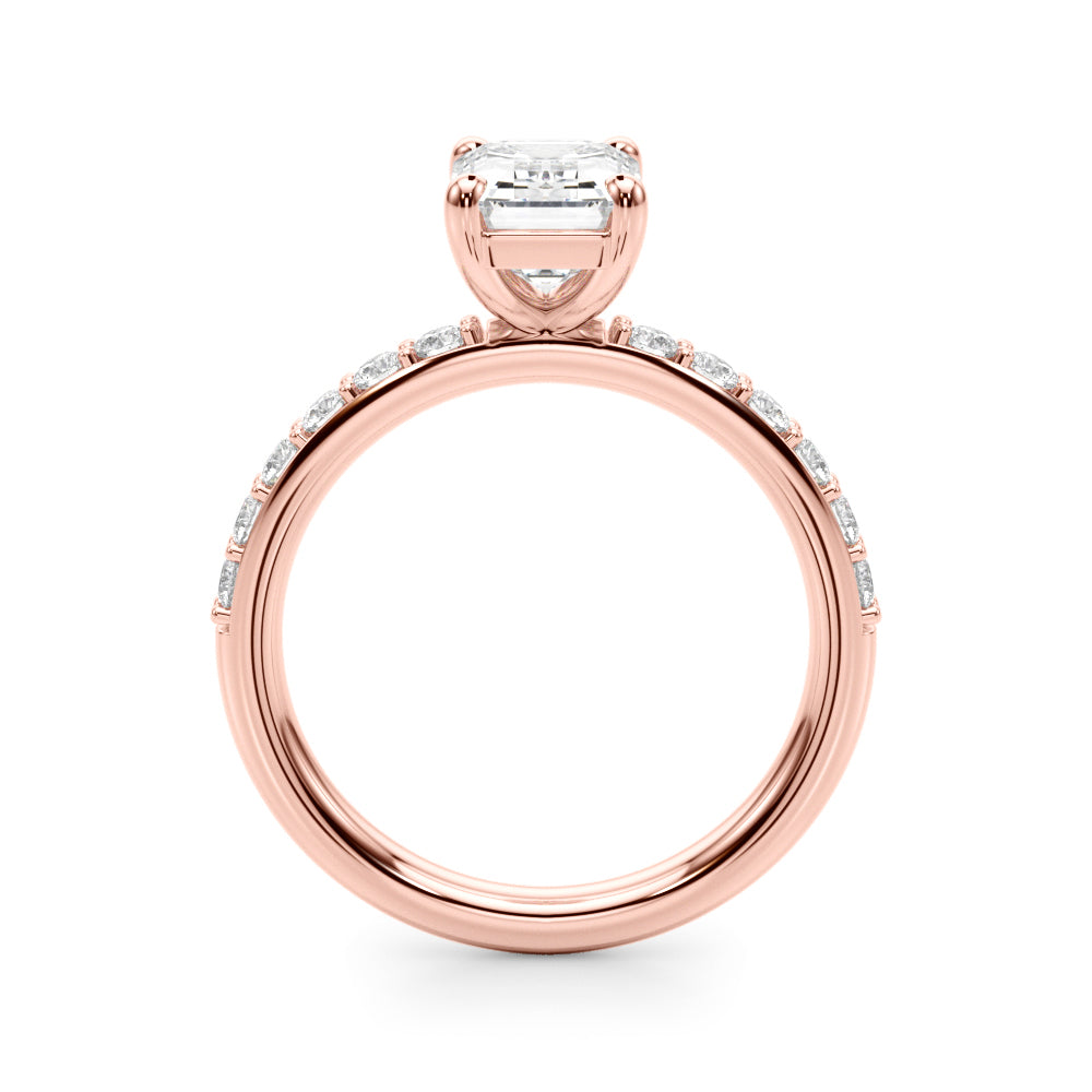 Gwen Emerald 1 1/3 CTW Lab Grown Diamond Engagement Ring