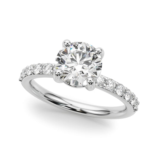 Gwen Round 1 1/3 CTW Lab Grown Diamond Engagement Ring