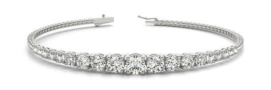 Alina 3 CTW In Line Prong Lab Grown Diamond Bracelet