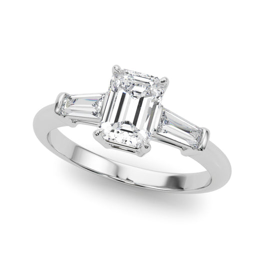 Odette 2.5 CTW Emerald Lab Grown Diamond Engagement Ring